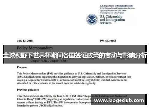 全球视野下世界杯期间各国签证政策的变动与影响分析