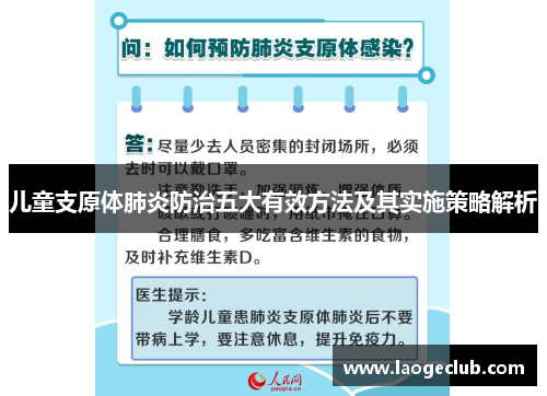 儿童支原体肺炎防治五大有效方法及其实施策略解析 儿童支原体肺炎防治五大有效方法及其实施策略解析