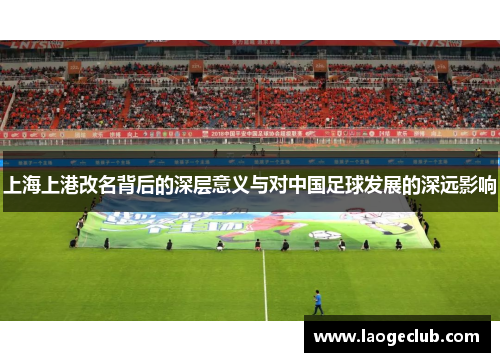 上海上港改名背后的深层意义与对中国足球发展的深远影响